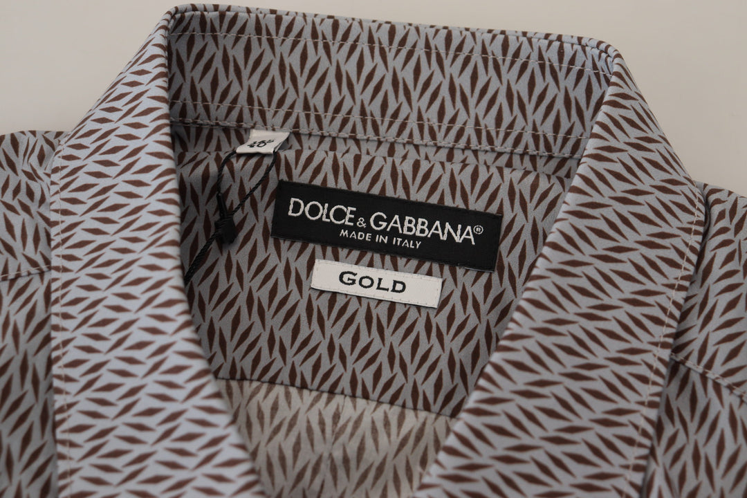 Dolce & Gabbana Elegantes, schmal geschnittenes, formelles Baumwollhemd