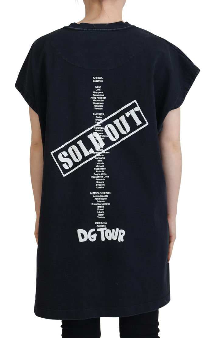 Elegant cotton round neck tee with print