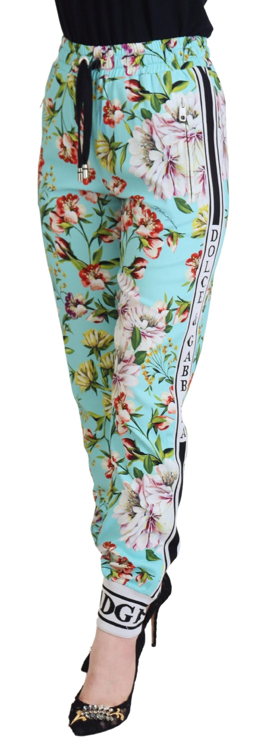 Elegant multicolor viscose trousers