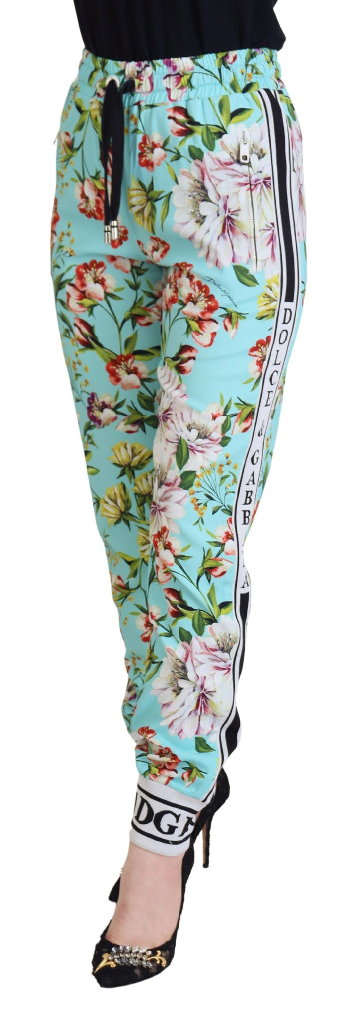 Elegant multicolor viscose trousers