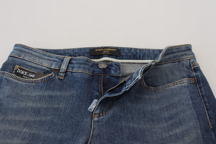 Elegant ripped denim pants - chic casual wear