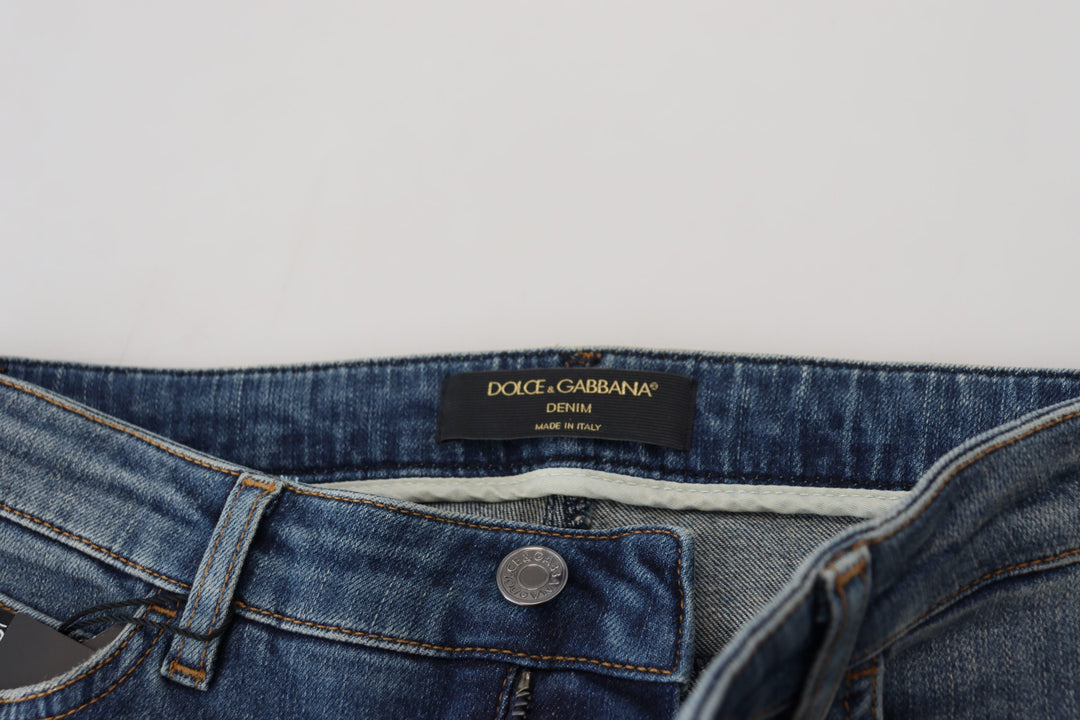 Elegant ripped denim pants - chic casual wear