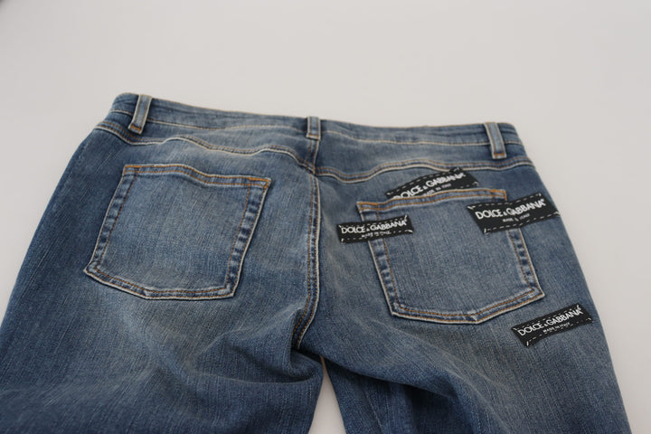 Elegant ripped denim pants - chic casual wear