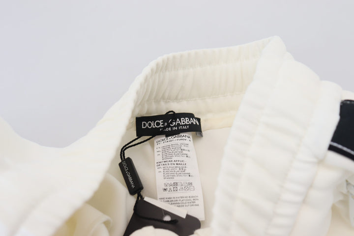 Weiße DG Logo Sweatpants Hose
