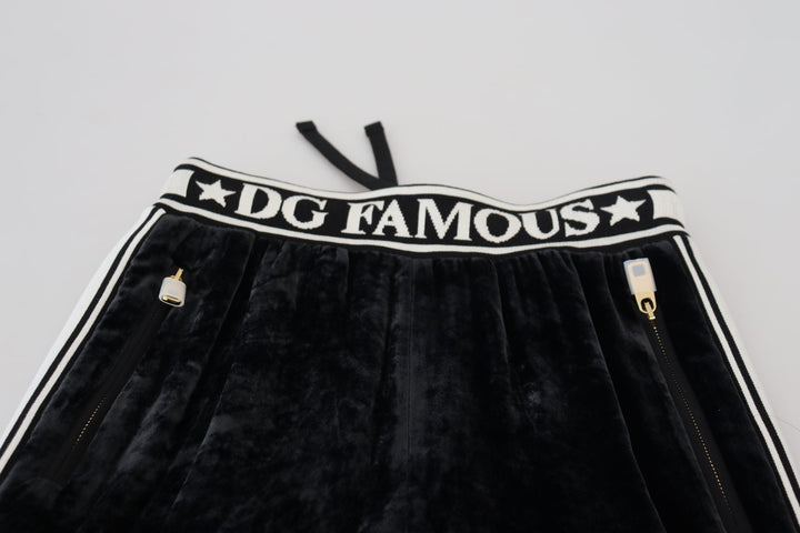 Elegant velvet trousers - timeless black luxury