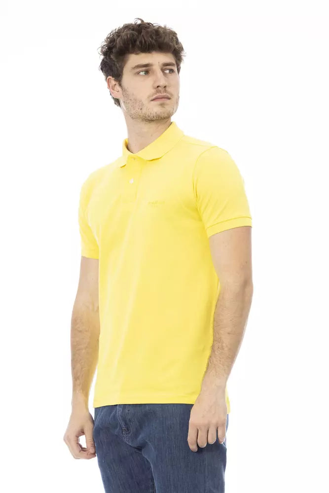Gelbes Baumwoll-Poloshirt für Männer