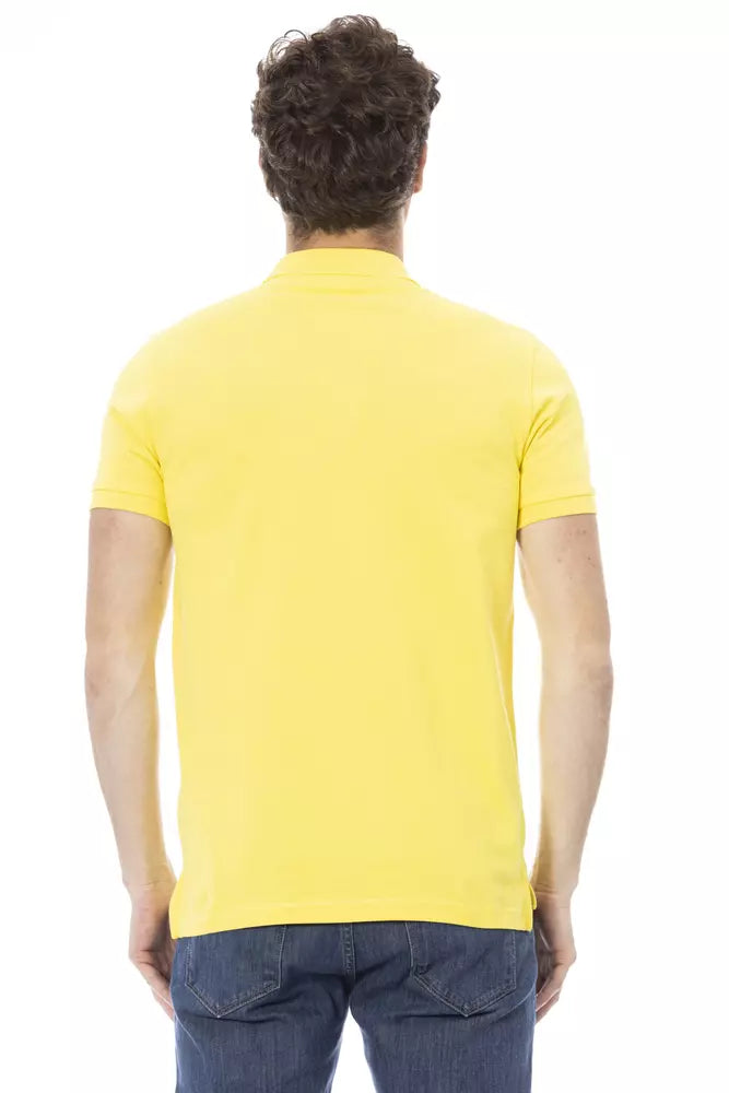 Gelbes Baumwoll-Poloshirt für Männer