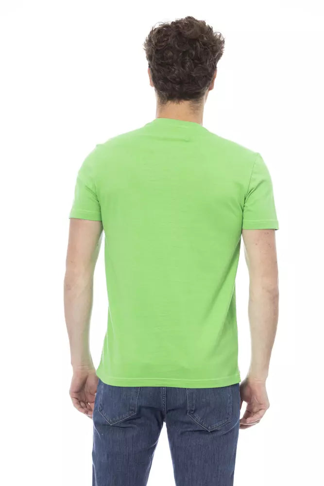 Grünes Baumwoll-T-Shirt für Herren