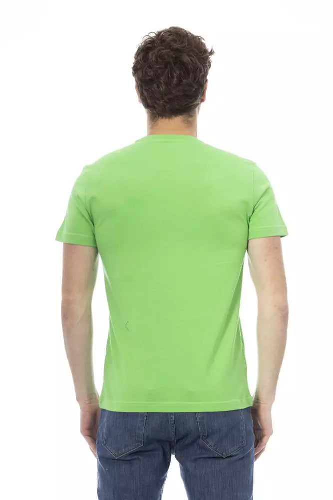 Grünes Baumwoll-T-Shirt für Herren