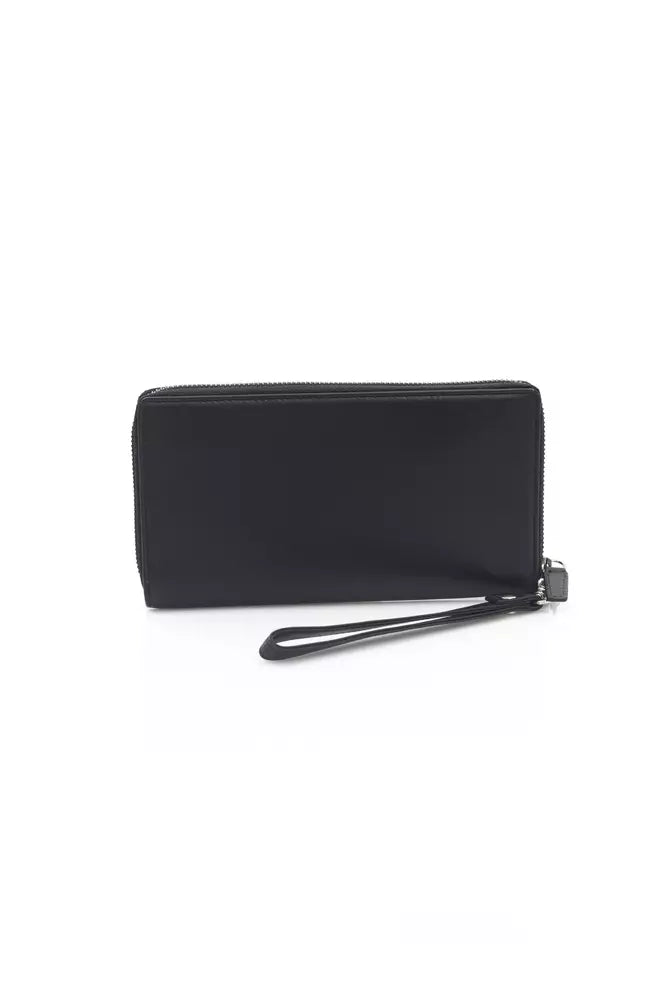 Black calfskin men's wallet