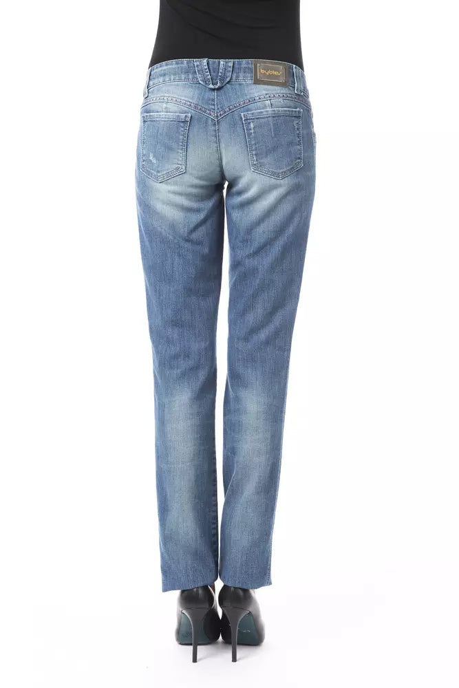 Blue cotton women's jeans