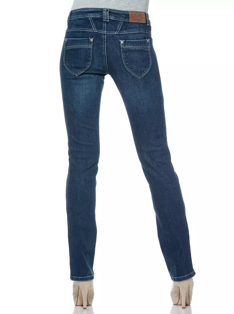 Blaue Baumwoll-Jeans für Damen