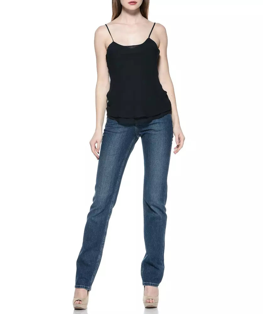 Blaue Baumwoll-Jeans für Damen
