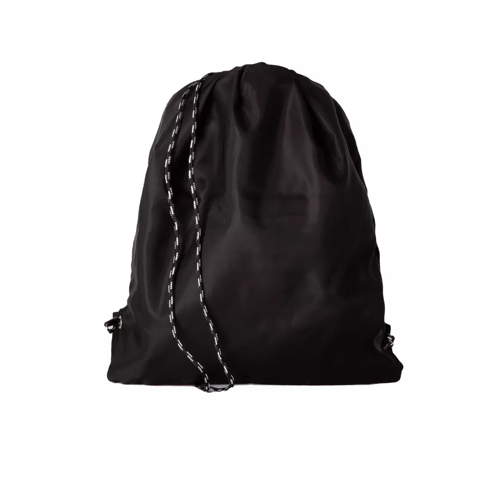 Schwarzer Nylon-Rucksack für Männer