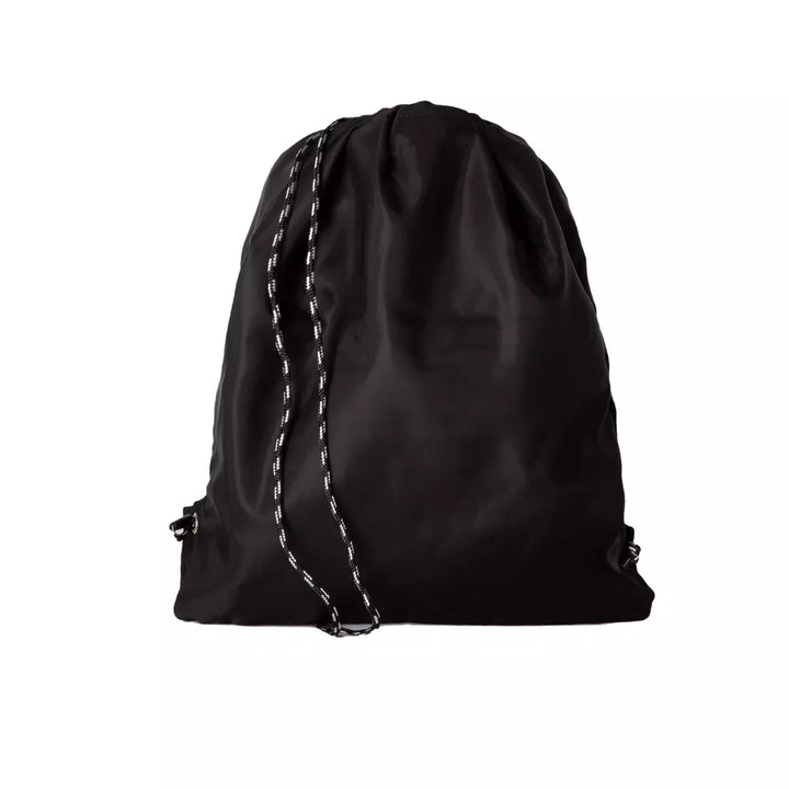 Schwarzer Nylon-Rucksack für Männer