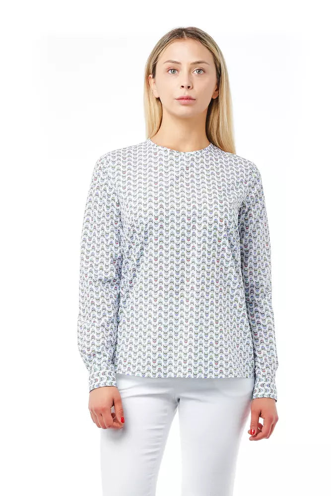 Weiße Baumwolle Frauen Bluse