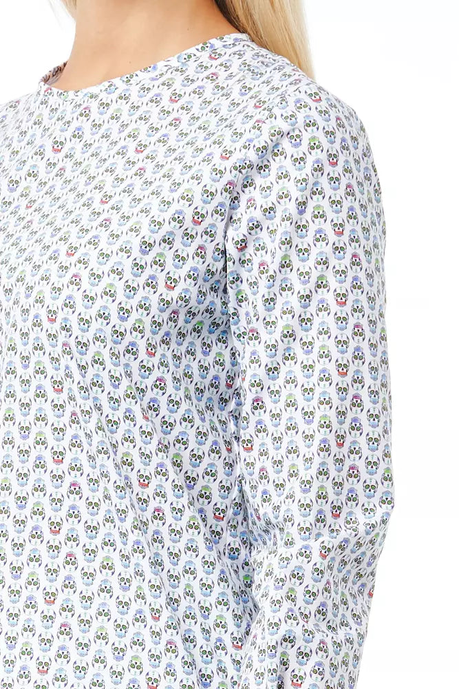 Weiße Baumwolle Frauen Bluse