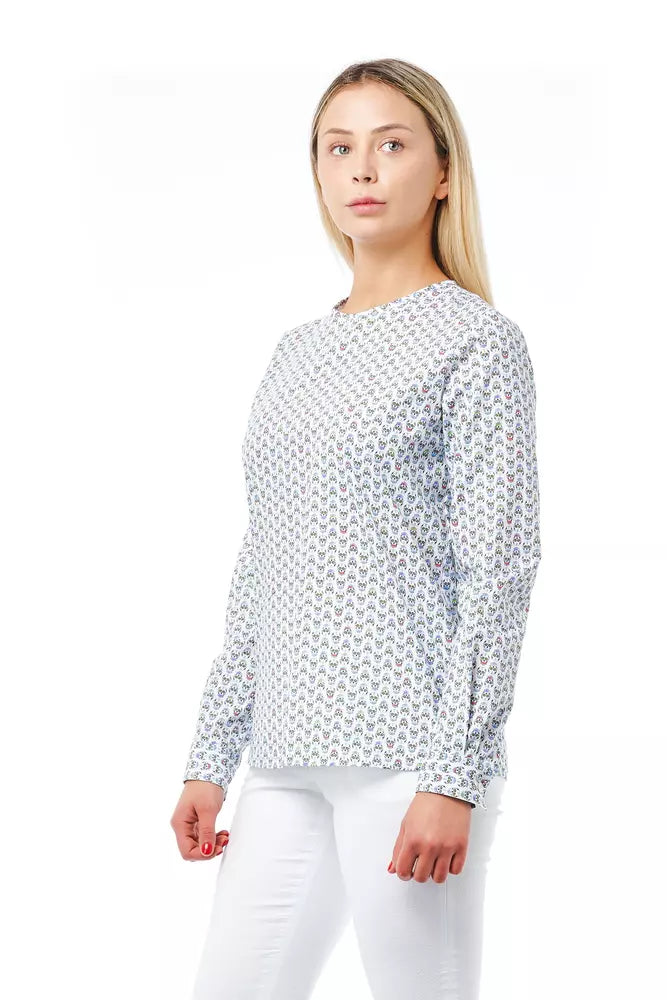 Weiße Baumwolle Frauen Bluse