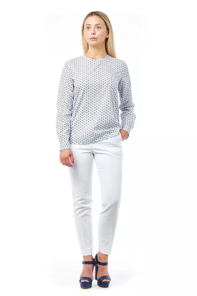 Weiße Baumwolle Frauen Bluse