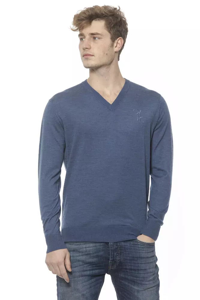 Elegant men's V-neck cashmere sweater