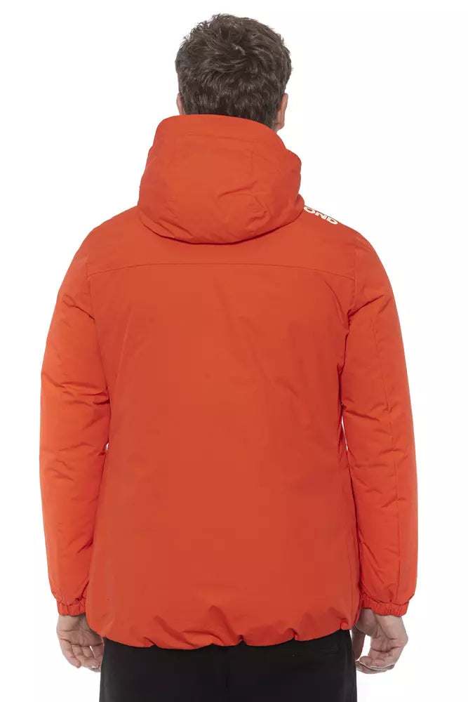 Rote Polyester-Jacke für Herren