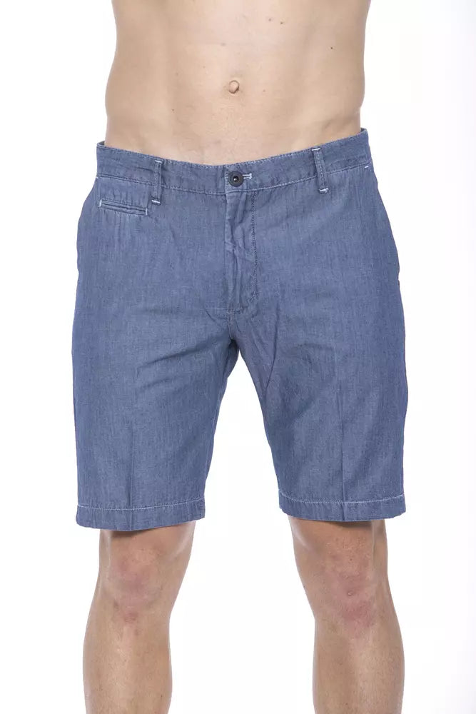Chic nautical blue Bermuda shorts
