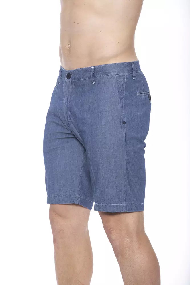 Chic nautical blue Bermuda shorts