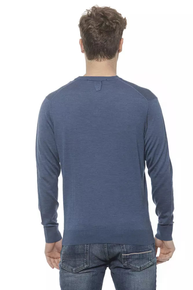 Elegant men's V-neck cashmere sweater
