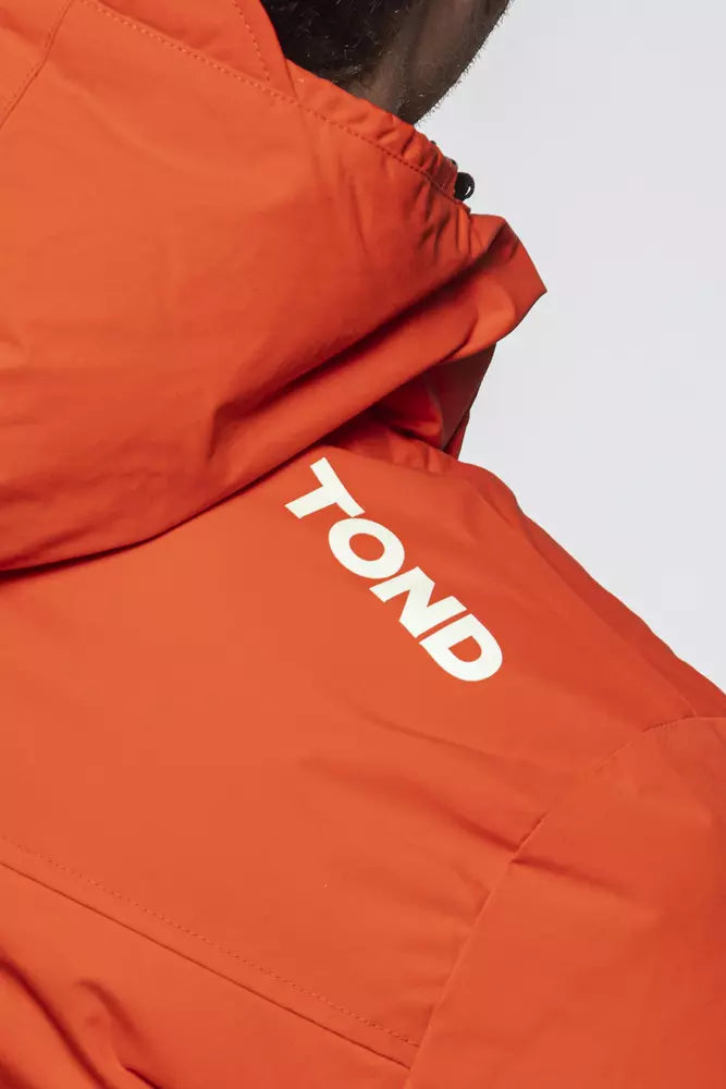 Rote Polyester-Jacke für Herren