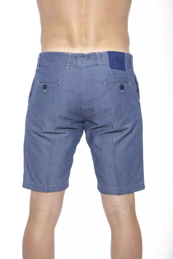Chic nautical blue Bermuda shorts
