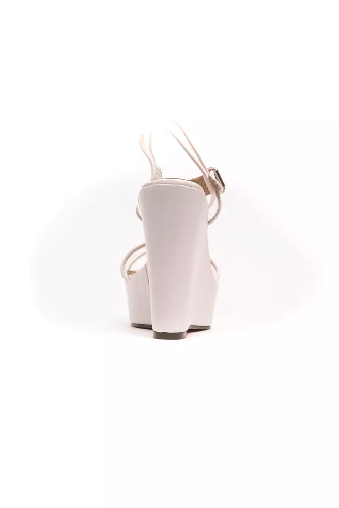 White polyethylene women's sandals