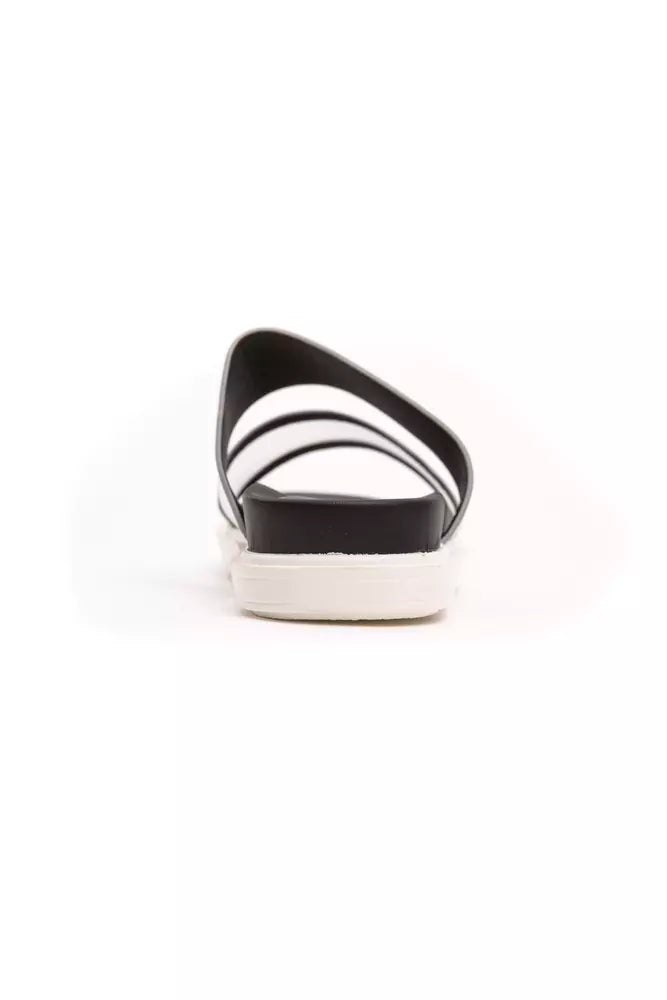 Silver polyethylene women's sandal
