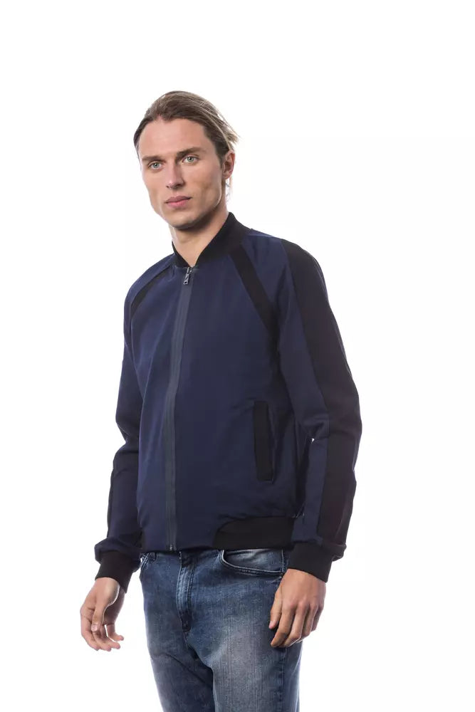 Blauer Viskose Pullover für Männer