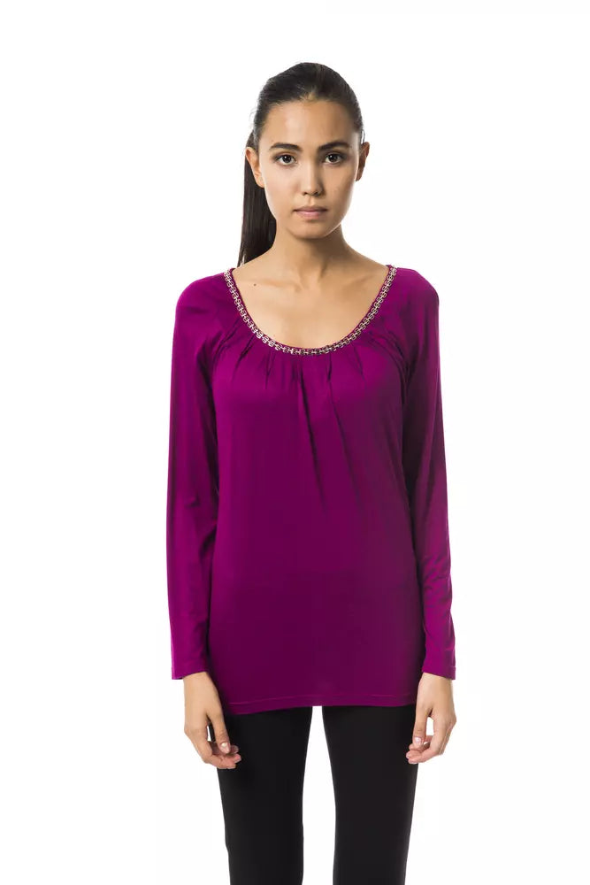 Purple viscose women's top