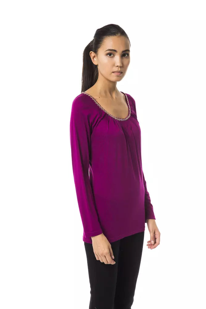Purple viscose women's top