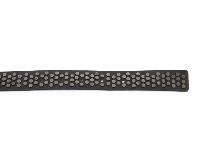 Black cowhide women's belt