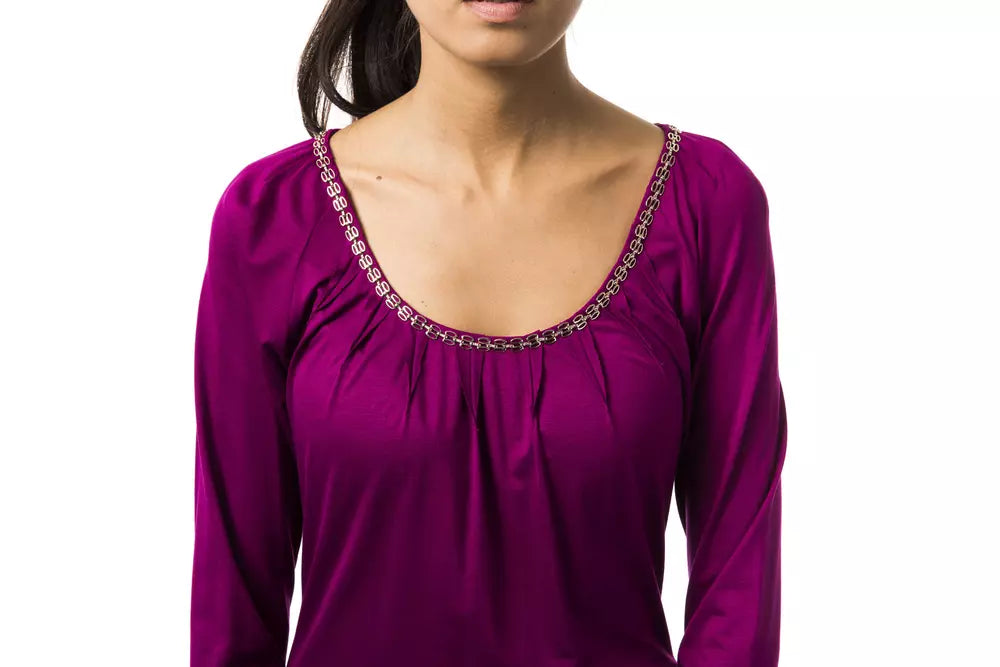 Purple viscose women's top