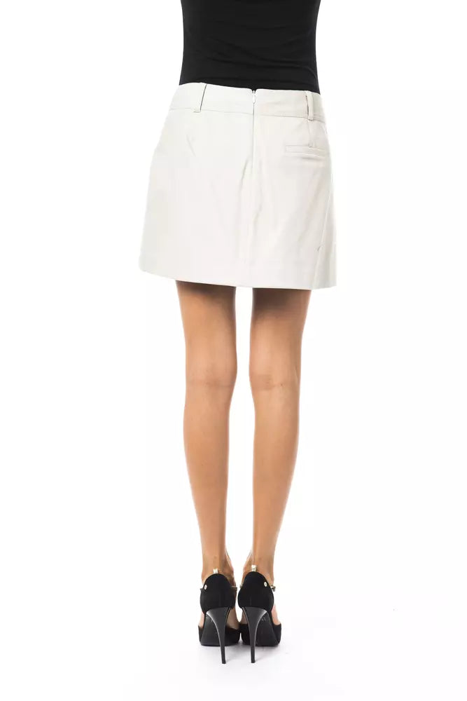 Grey cotton skirt for women