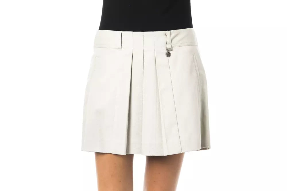 Grey cotton skirt for women
