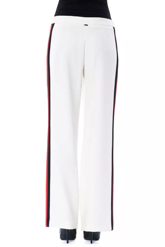Weiße Damenhose aus Polyester