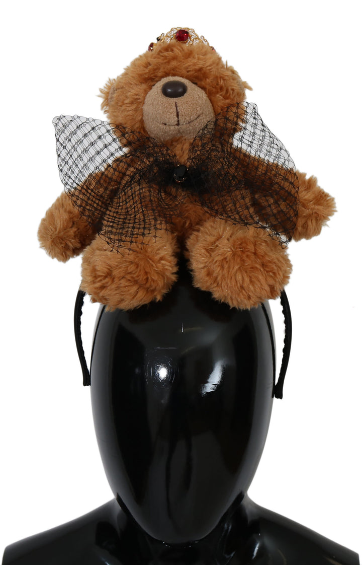 Teddybär Gold Kristallkrone Tiara Diadem Haarband