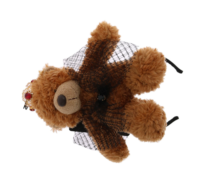 Teddybär Gold Kristallkrone Tiara Diadem Haarband