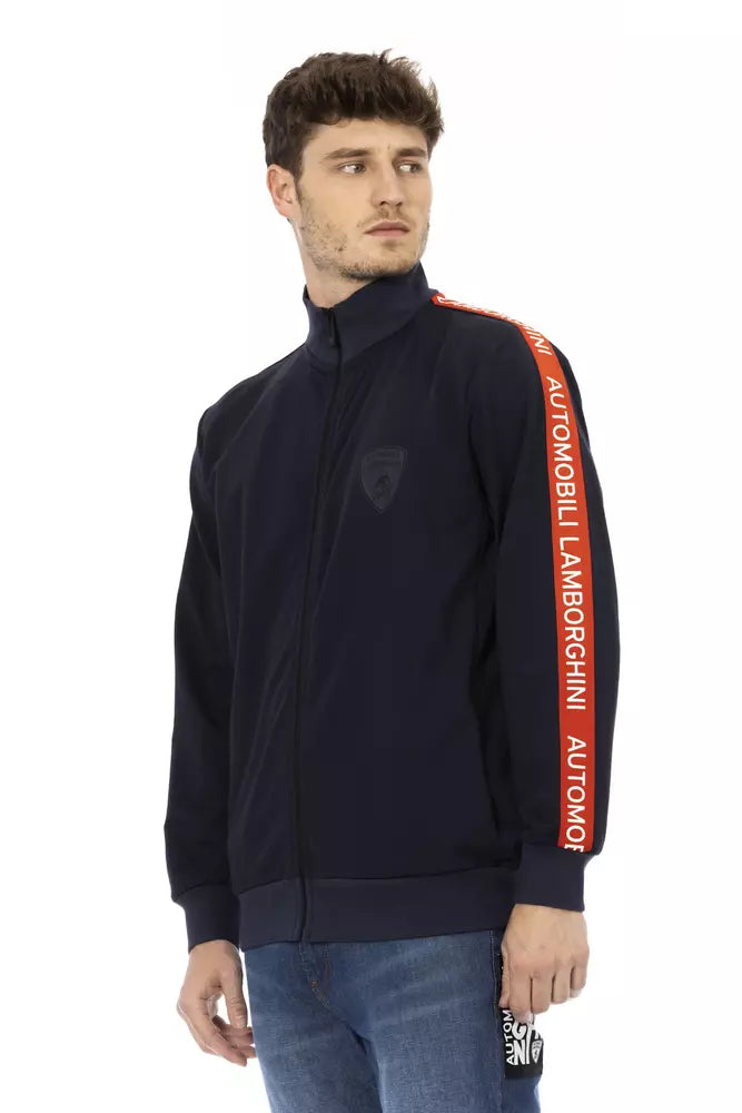 Blue cotton sweatshirt for men