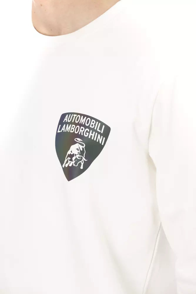 White cotton sweater for men