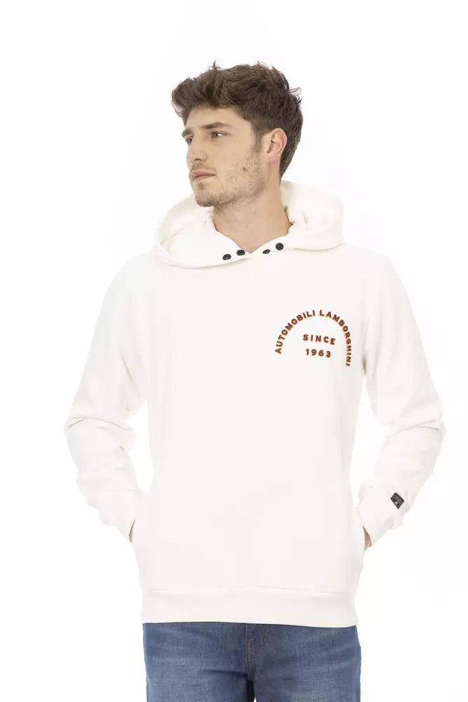 Baumwoll-Pullover in Weiß