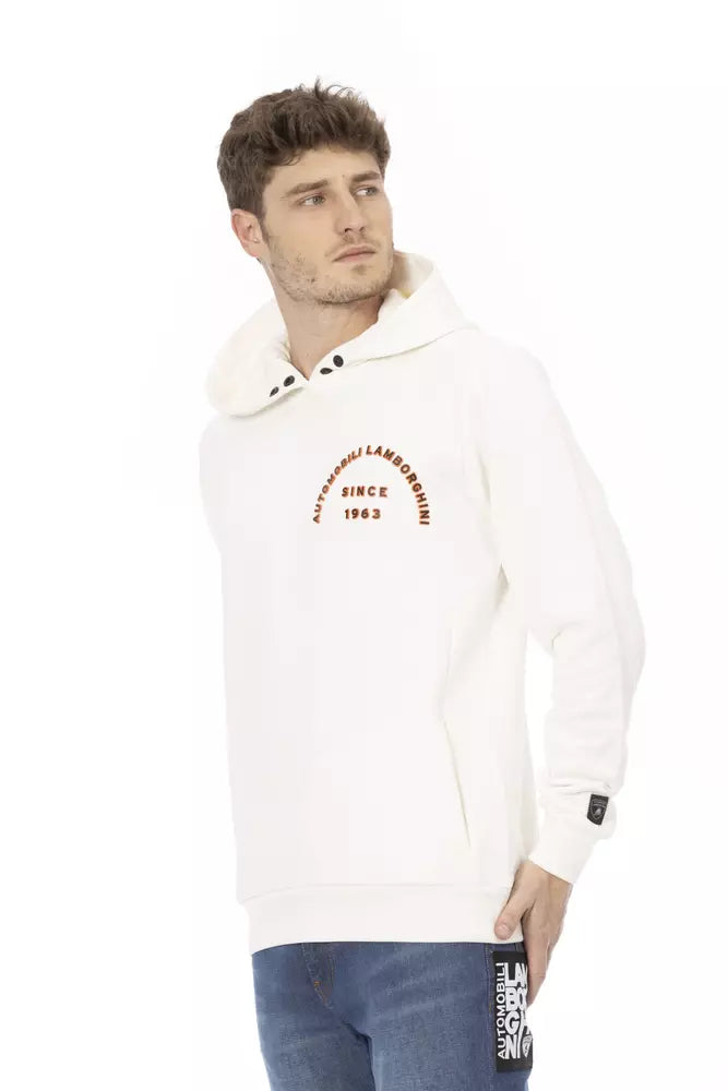 Men's white cotton sweater