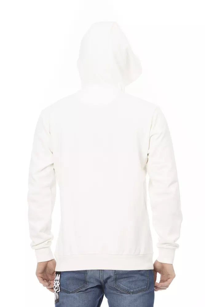 Men's white cotton sweater