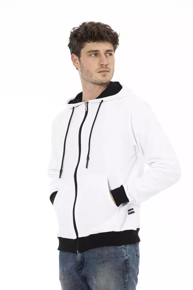 Weißer Baumwoll-Pullover für Herren