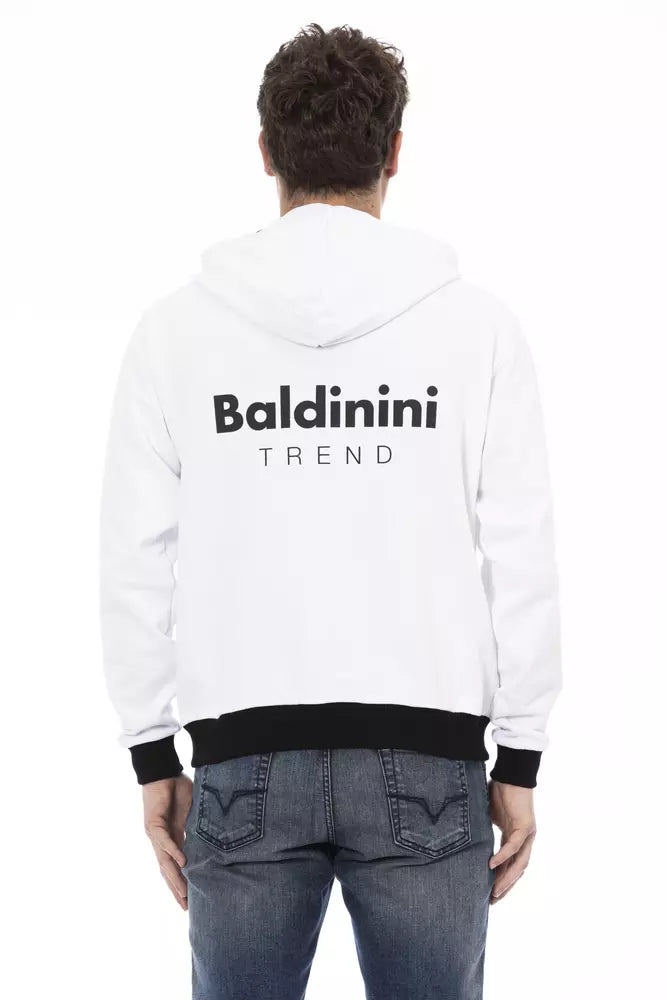 Weißer Baumwoll-Pullover für Herren
