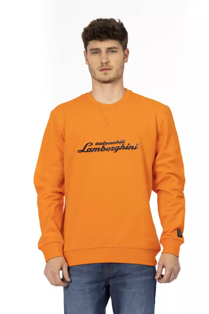 Orange Baumwolle Männer Pullover